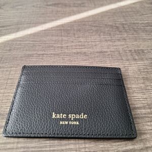 Kate Spade Black Textured Card Case
